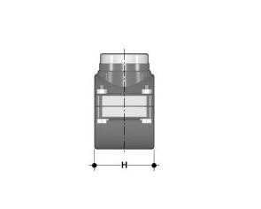 PVC-U Anbohrschelle d 63 mm mit 1 ½ Zoll Gewinde für Wasserleitungen